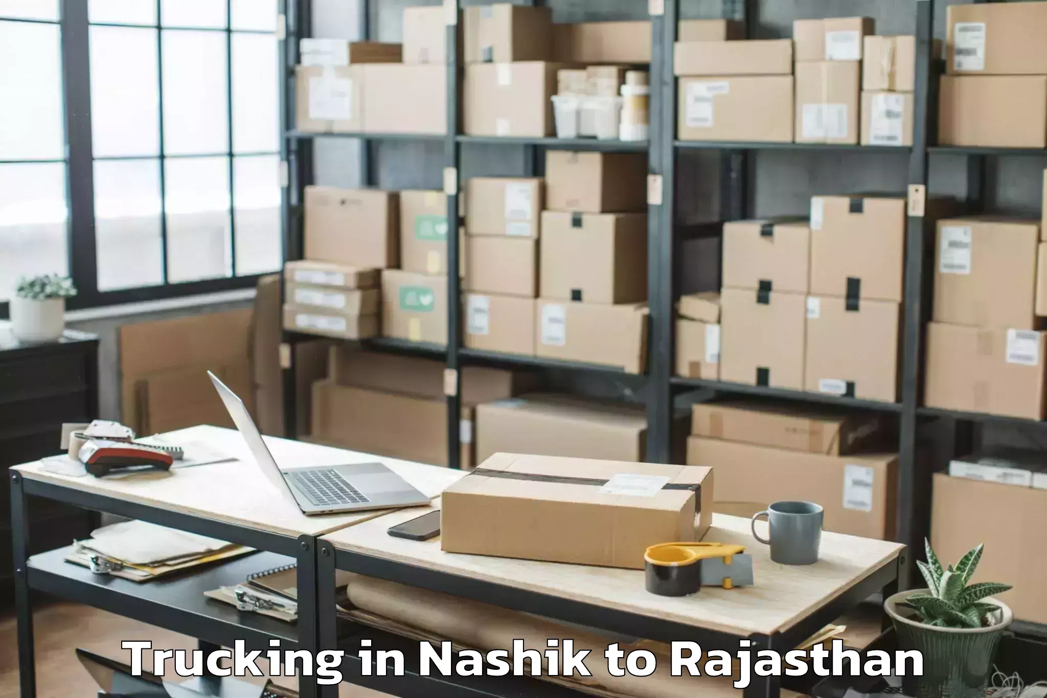 Book Nashik to Hindoli Trucking Online